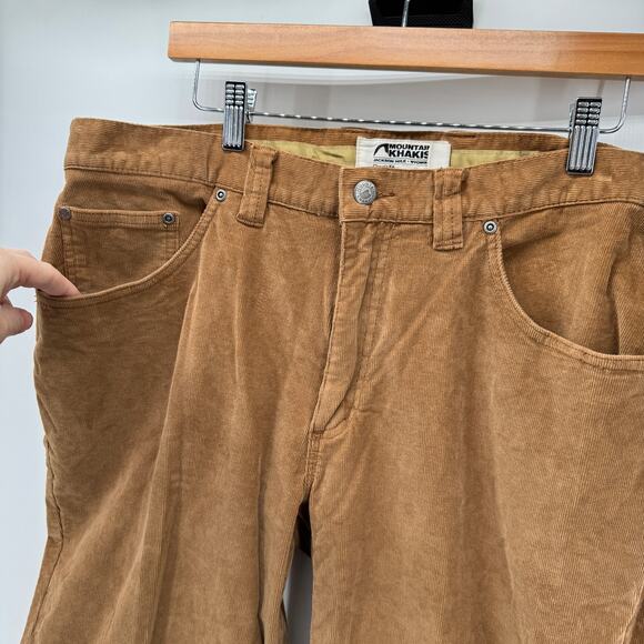 Mountain Khakis Pants Mens 38x31 (38x31 ACTUAL) Canyon Cord Brown Classic Fit - Picture 6 of 9